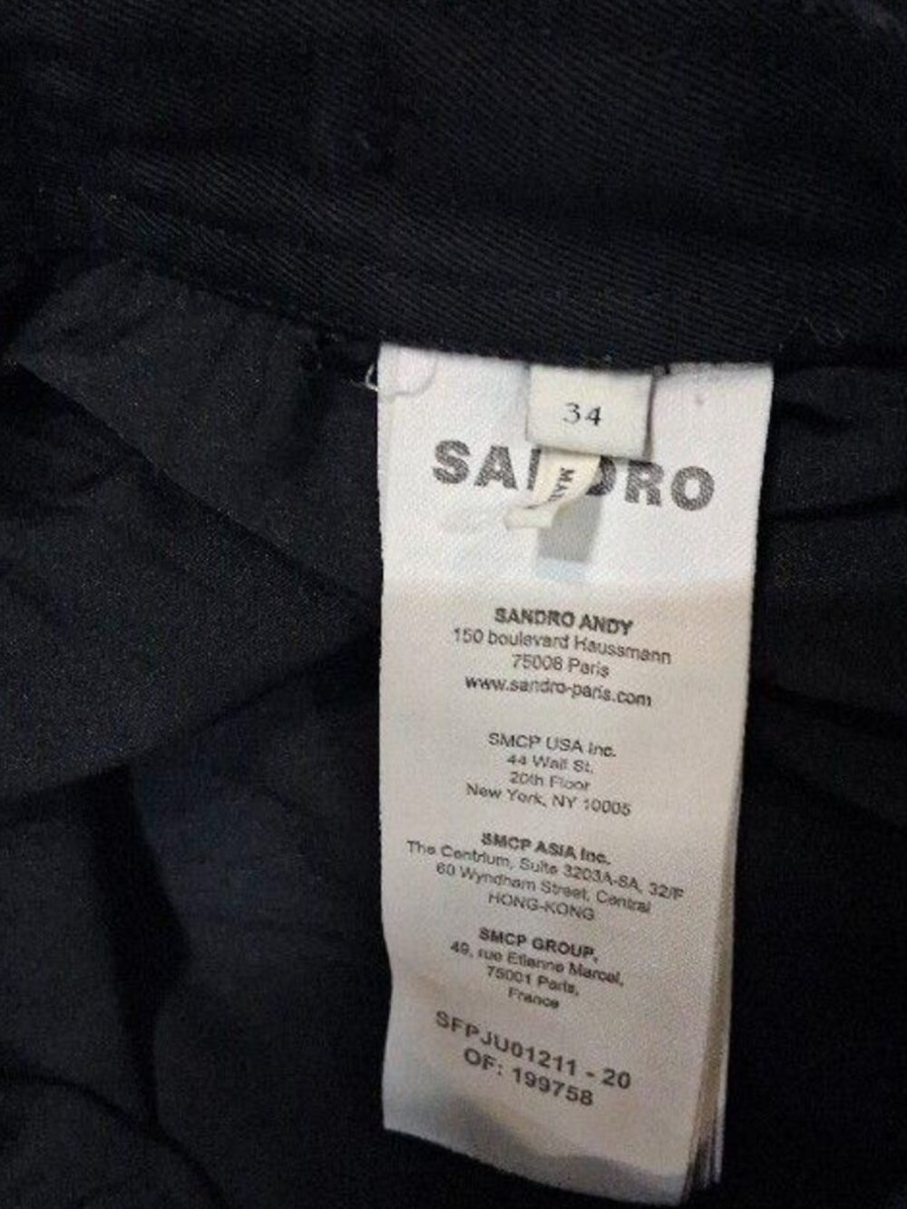 Sandro Black Souvenir Pleated Wrap Midi Skirt Gold Buckle Size 34 FR 2 US - Picture 4 of 6